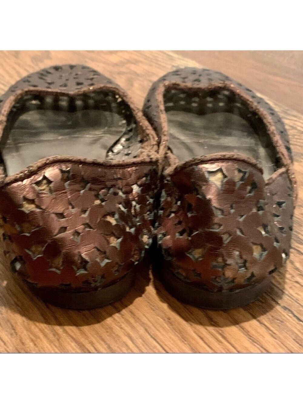 JIMMY CHOO Momo bronze leather ballet flats. Size 38.5. Made in Italy - Picture 5 of 8